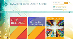 Desktop Screenshot of paracletesheetmusic.com